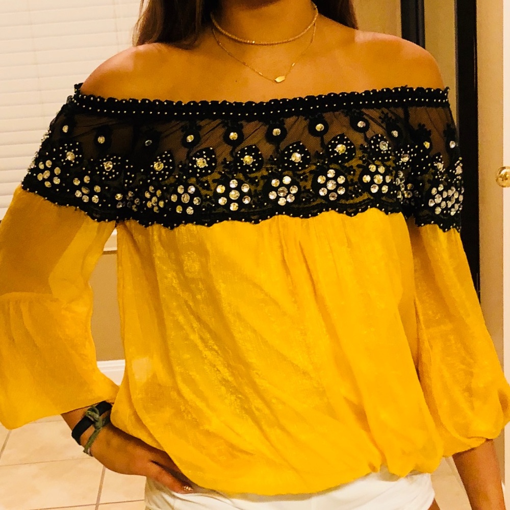 Off the should blouse